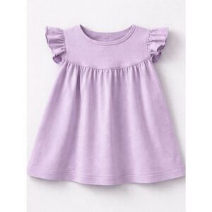 Sew Sassy purple lavender flutter sleeve dress size 6 months
